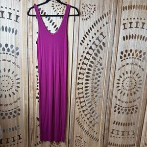 Enza Costa Fuchsia Maxi Dress